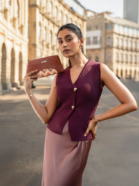 ZOUK Women Arika Zipper Wallet Tidal Wave