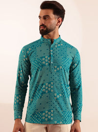 Anouk Ethnic Motifs Printed Mandarin Collar Short Kurta