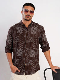 Bene Kleed Abstract Printed Casual Shirt