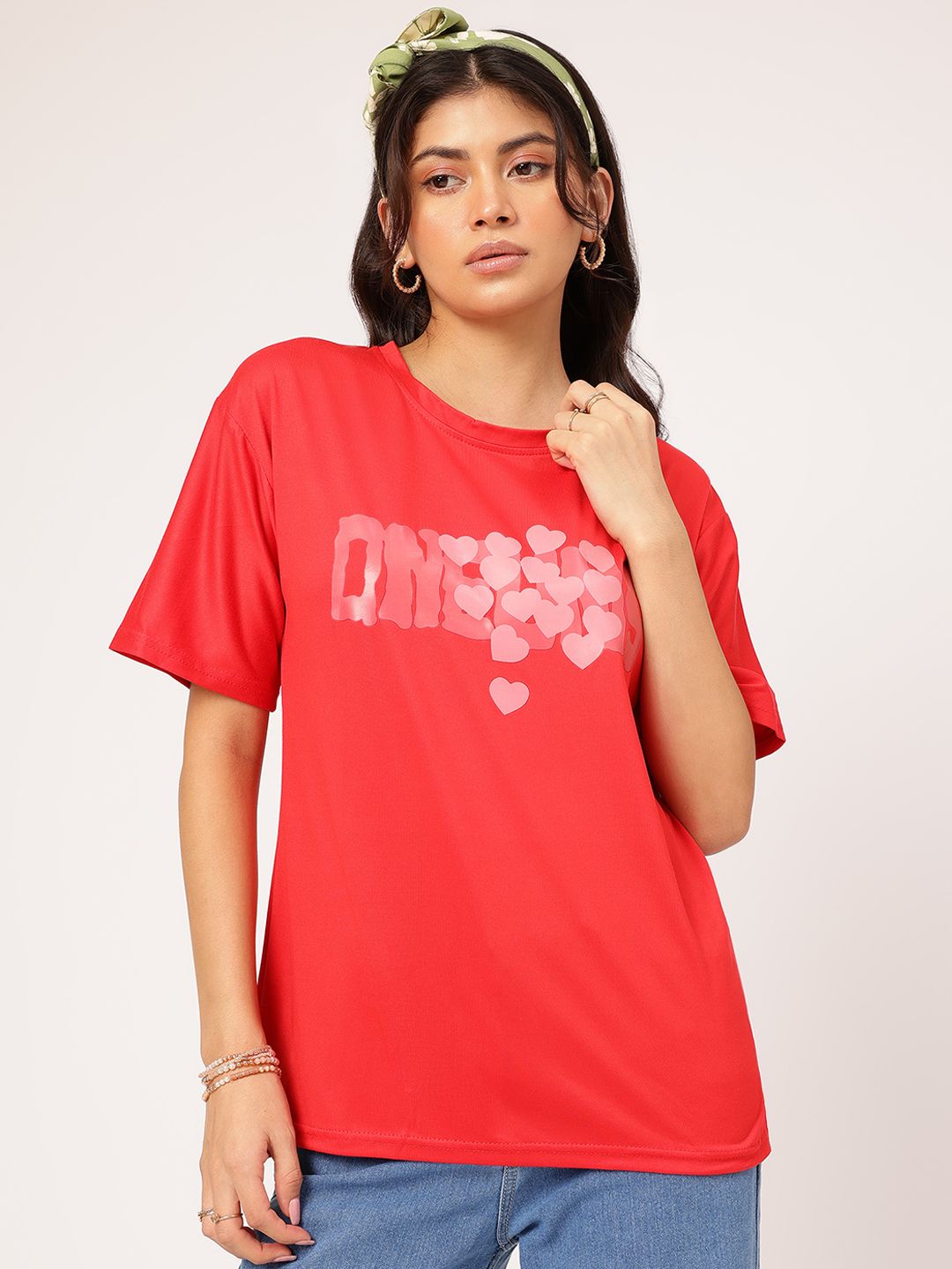 DressBerry Love Language Printed Relaxed T-shirt