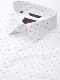 Raymond Men Printed Organic Cotton Slim Fit Opaque Formal Shirt