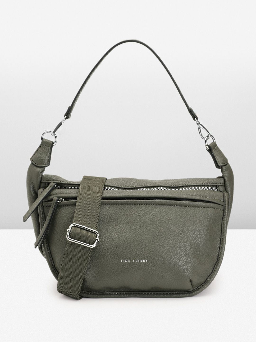 Lino Perros Textured Structured Shoulder Bag