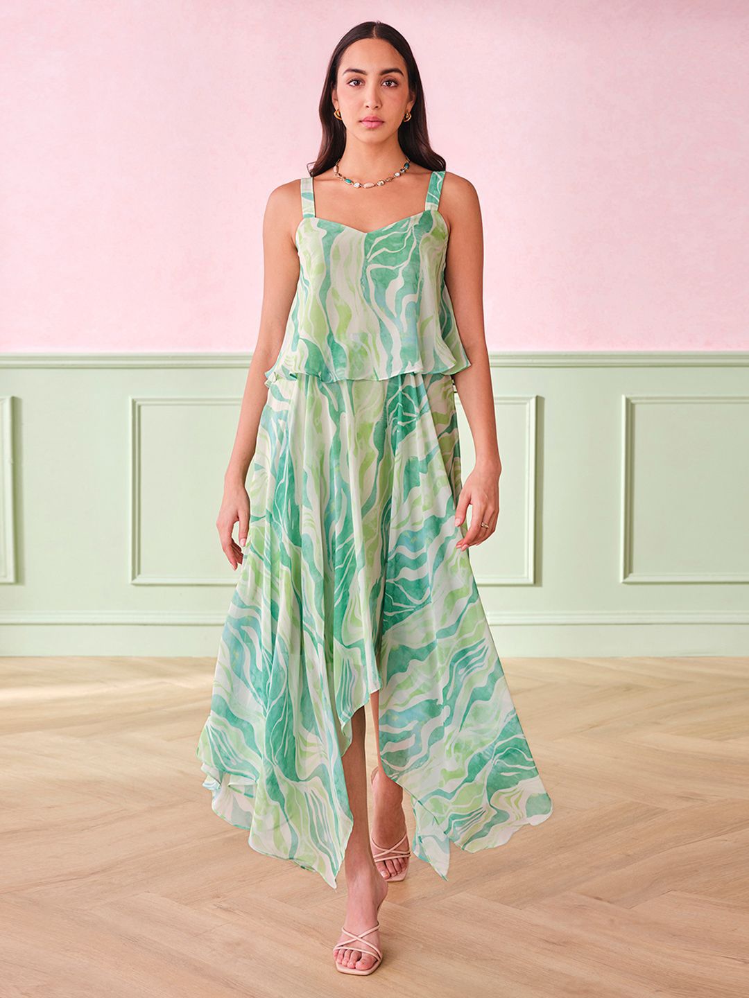 AND Women Tropical Printed Maxi Dress