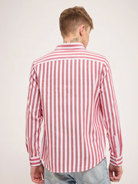 THE BEAR HOUSE Men Slim Fit Striped Casual Shirt