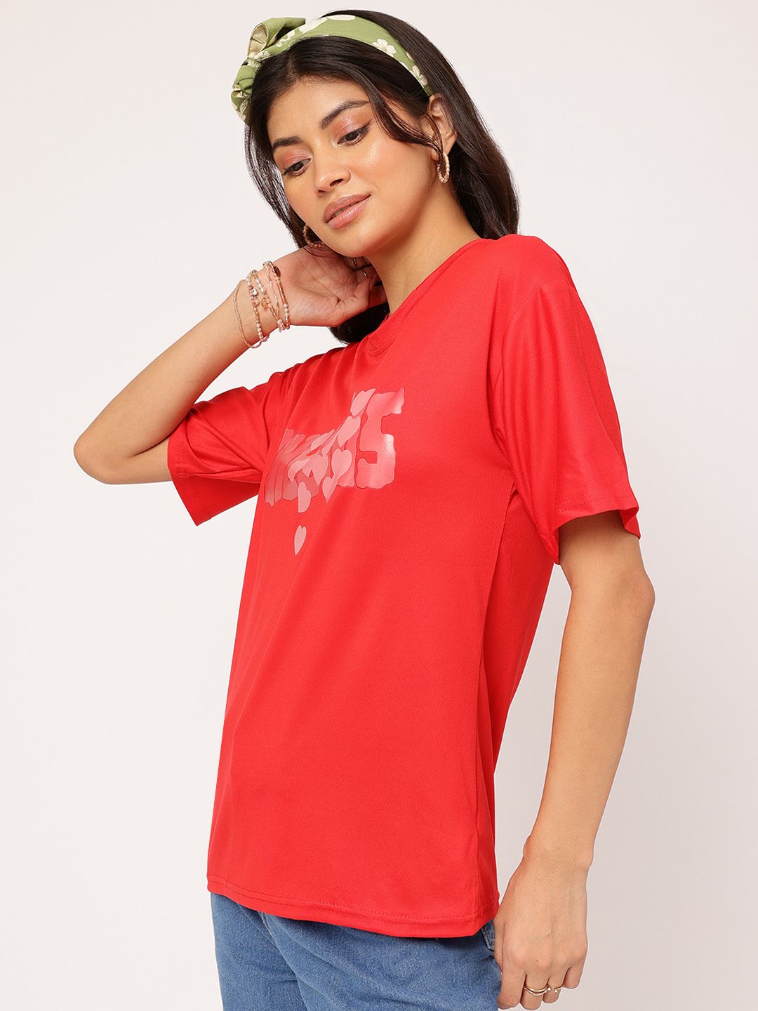 DressBerry Love Language Printed Relaxed T-shirt