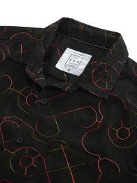 VASTRADO Men Classic Cutaway Collar Ethnic Motifs Printed Cotton Slim Fit Casual Shirt