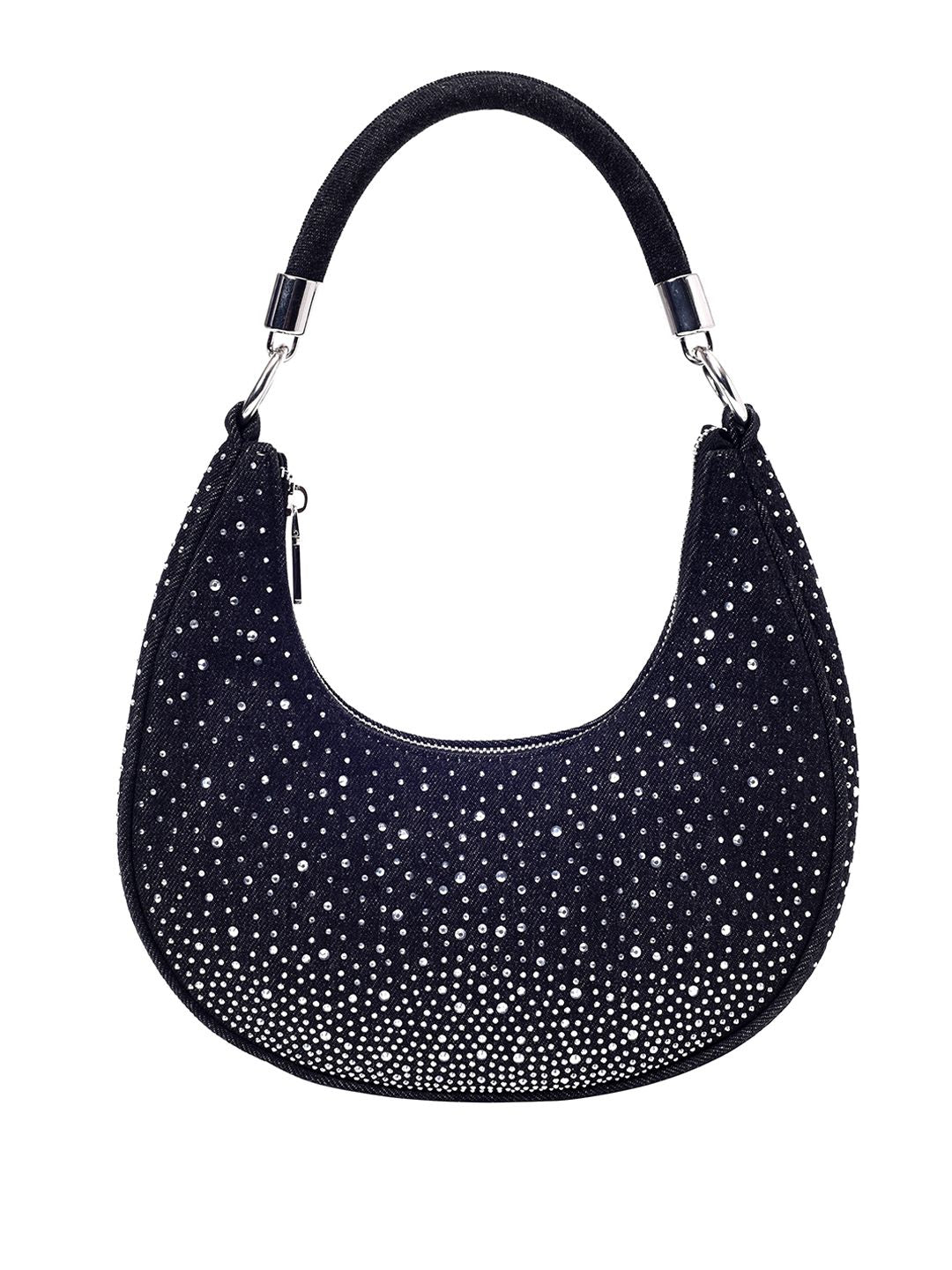 Lino Perros Embellished Half Moon Shoulder Bag