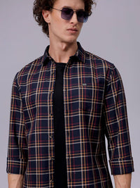 The Indian Garage Co Men Opaque Checked Cotton Casual Shirt