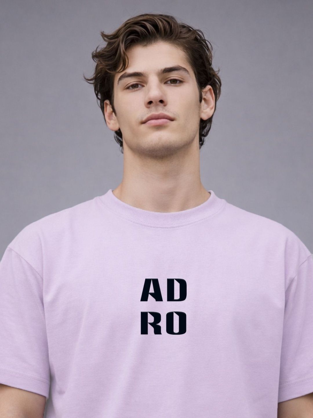 ADRO Men Printed Drop-Shoulder Sleeves T-shirt