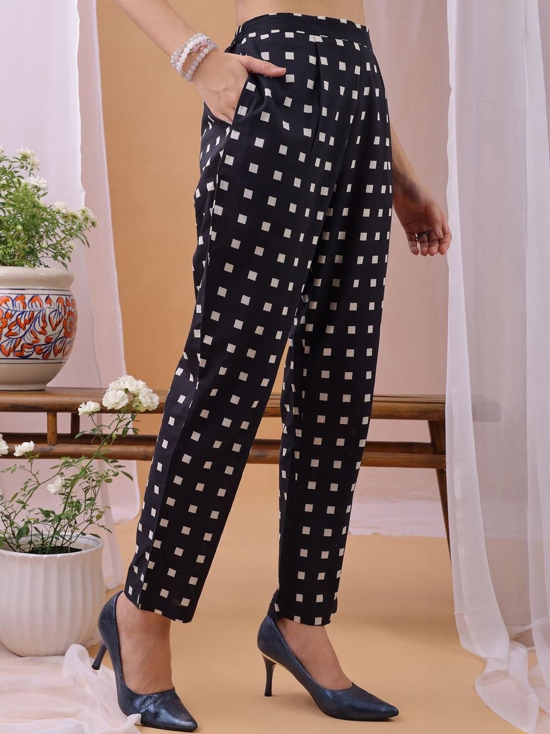 KALINI Adults-Women White Pure Cotton Co-Ords