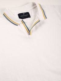 Thomas Scott Men Solid Polo Collar Cotton T-shirt