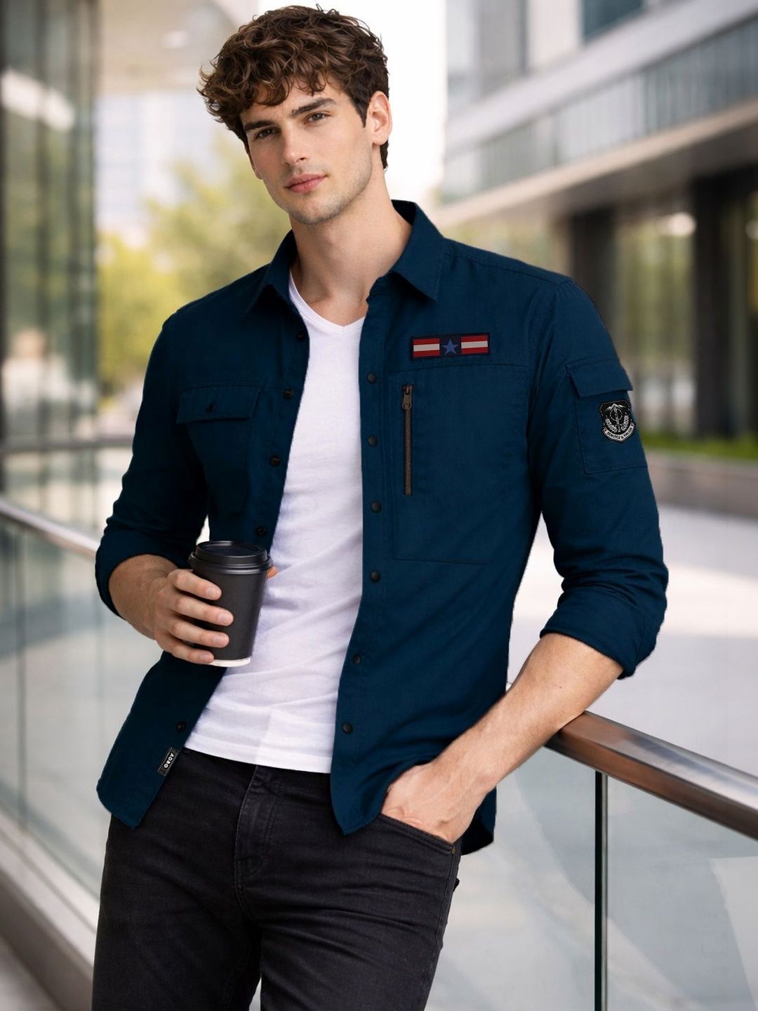 ADRO Men Standard Casual Shirt