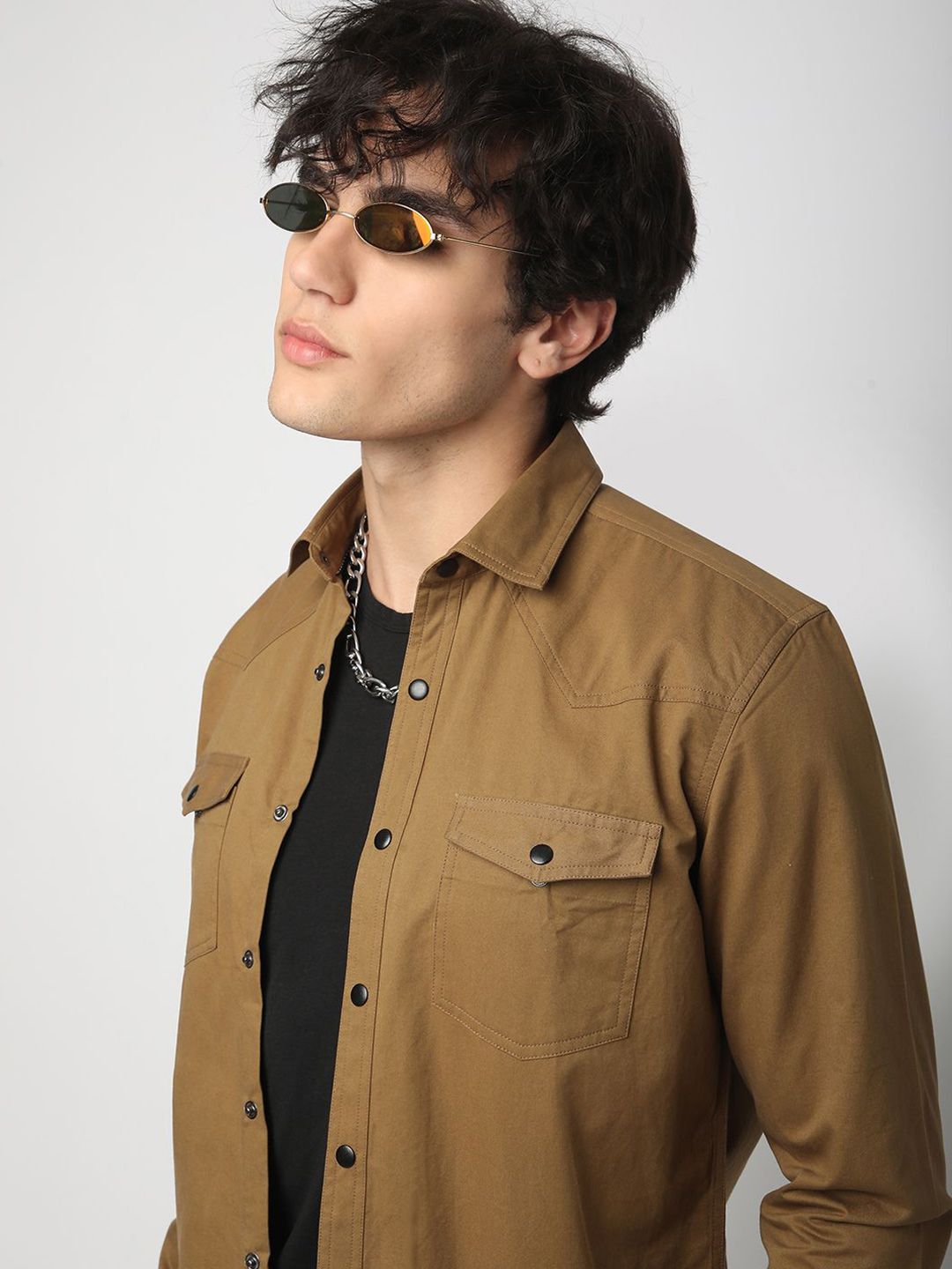 VASTRADO Men Classic Slim Fit Opaque Casual Shirt