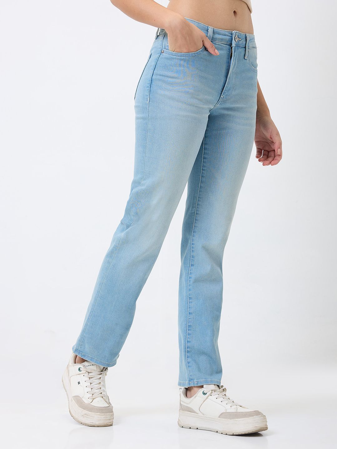 SPYKAR Women Slim Fit Light Fade Jeans