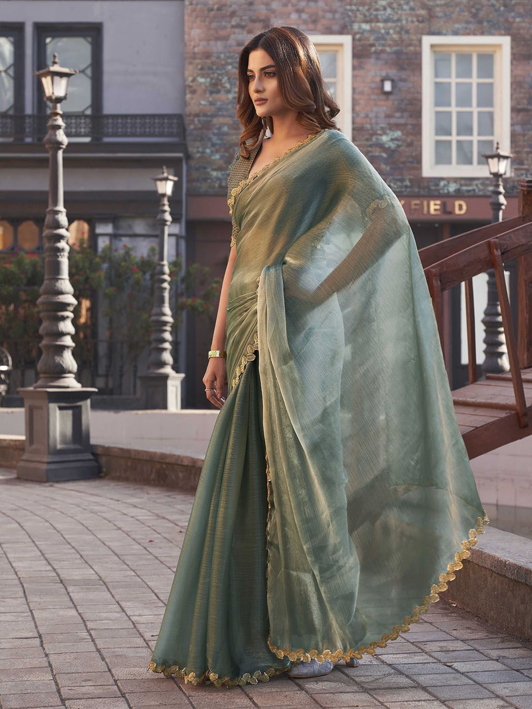 Tikhi Imli Organza Designer Saree