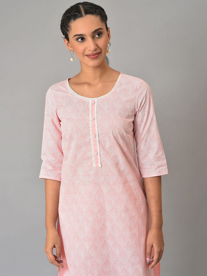 AURELIA Women Geometric Printed Sequinned Kurta