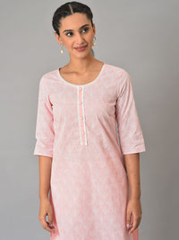 AURELIA Women Geometric Printed Sequinned Kurta