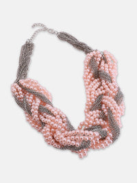 SOHI Silver-Paras Kalung Pernyataan Beaded Beaded Beaded