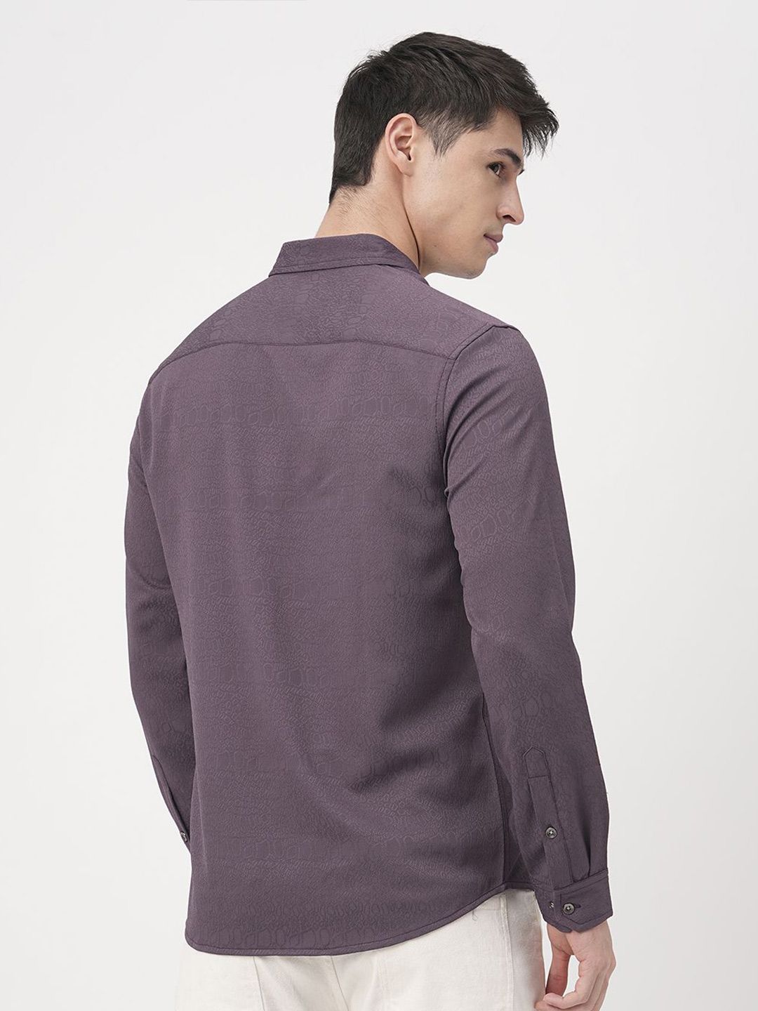 VASTRADO Men Classic Slim Fit Opaque Casual Shirt