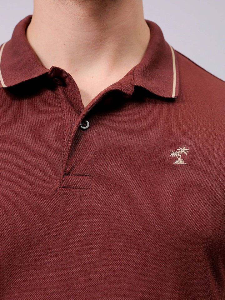 The Indian Garage Co Men Polo Collar Pockets T-shirt