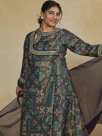 Mamicha Printed Round Neck Kurta Set