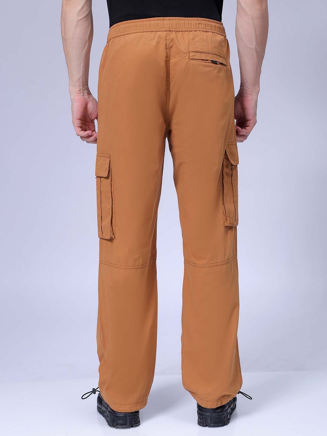 The Indian Garage Co Men Relaxed Fit Mid-Rise Cargos Trousers