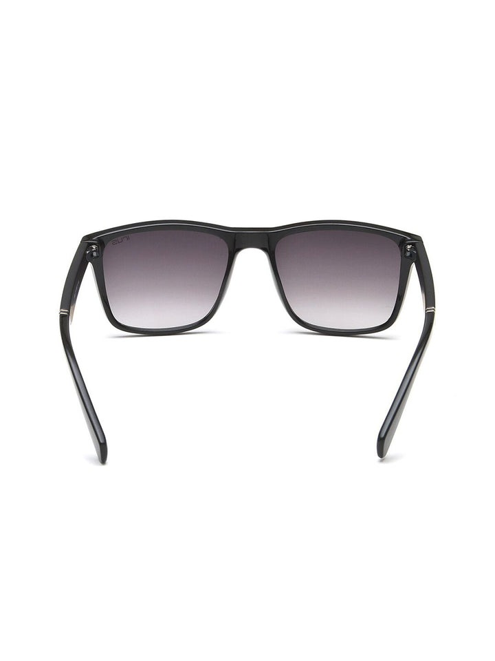 Irus oleh Idee Unisex Grey Lens & Black Square Sunglasses dengan Lensa Dilindungi UV