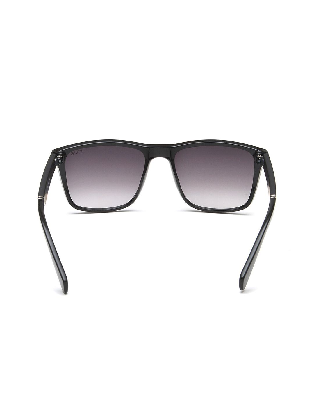 Irus oleh Idee Unisex Grey Lens & Black Square Sunglasses dengan Lensa Dilindungi UV