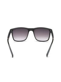 Irus oleh Idee Unisex Grey Lens & Black Square Sunglasses dengan Lensa Dilindungi UV