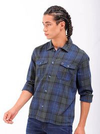 The Indian Garage Co Men Checked Casual Shirt