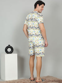 Sweet Dreams Men Graphic Printed Night suit