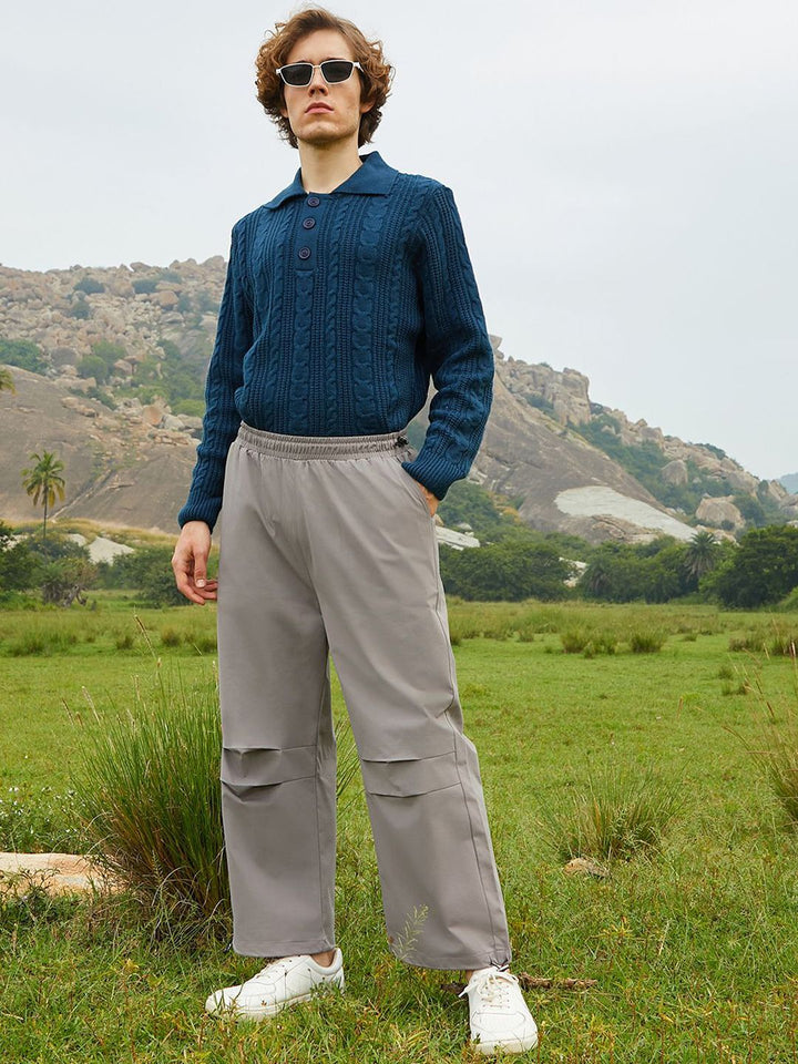 Campus Sutra Men Comfort Mid-Rise Loose Fit Cargos