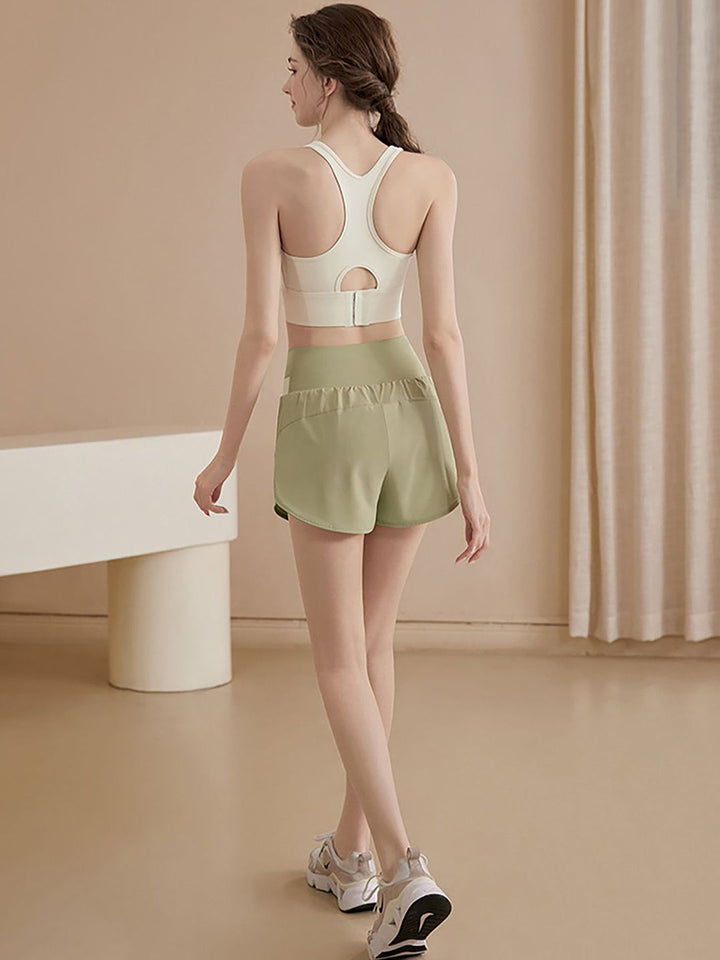 HRX by Hrithik Roshan Colourblocked Round Neck Top With Shorts Co-Ords