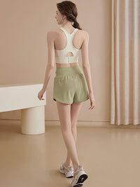 HRX by Hrithik Roshan Colourblocked Round Neck Top With Shorts Co-Ords