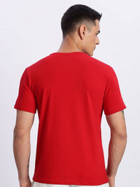 ADRO Typography Printed Round Neck Cotton T-shirt