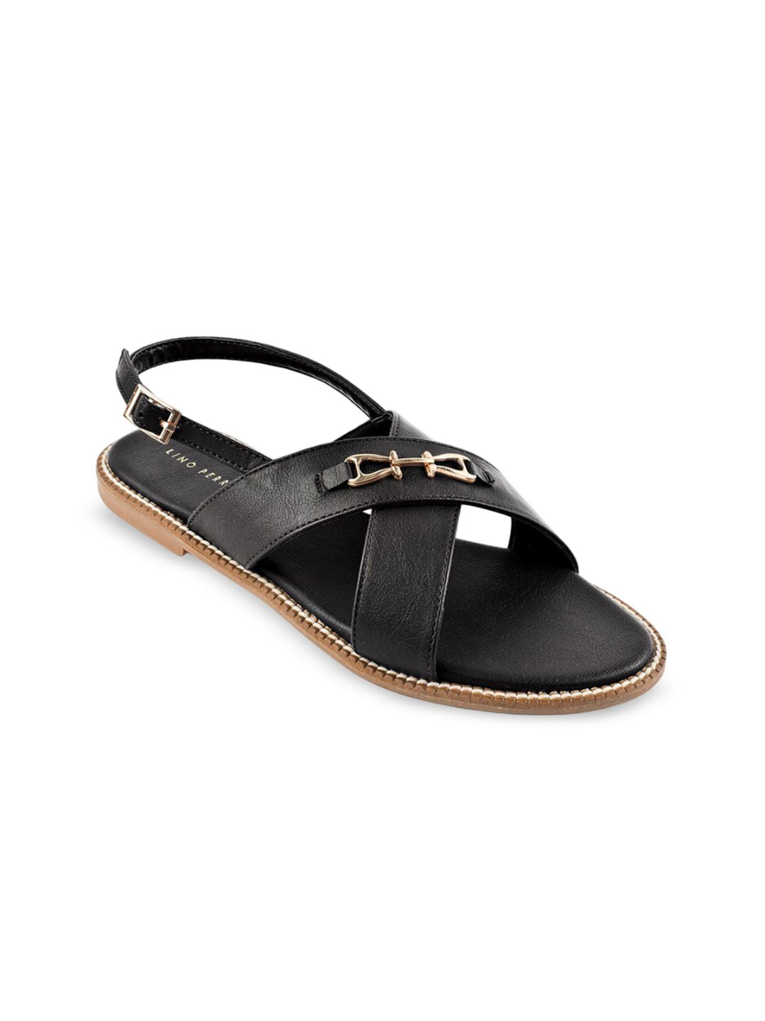 Lino Perros Women Open Toe Flats with Buckles