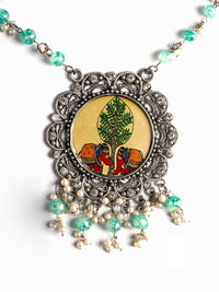 PANASH Silver-Plated Handcrafted Necklace