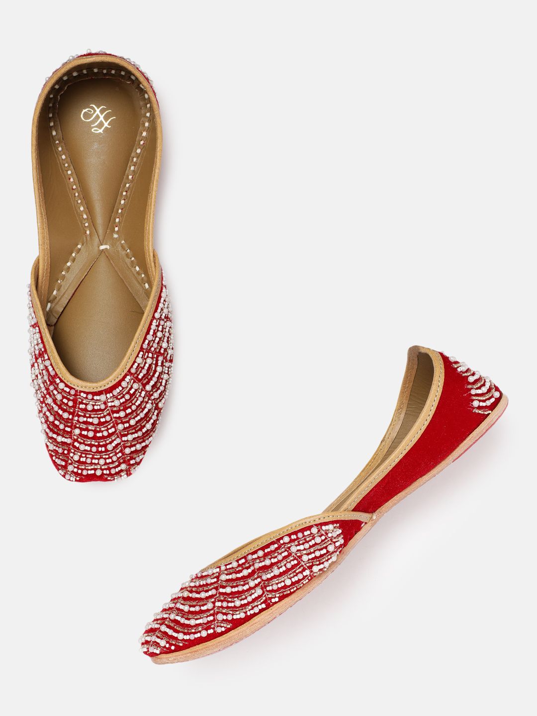 House of Pataudi Women Ethnic Embellished Mojaris