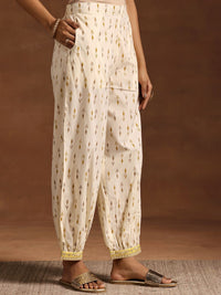 Libas Women Floral Printed Regular Beads and Stones Pure Cotton Kurta with Salwar
