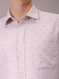 The Indian Garage Co. X Luxe Men Spread Collar Tartan Checked Slim Fit Formal Shirt