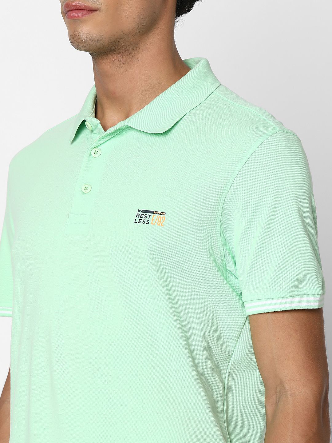 SPYKAR Polo Collar Cotton T-Shirt