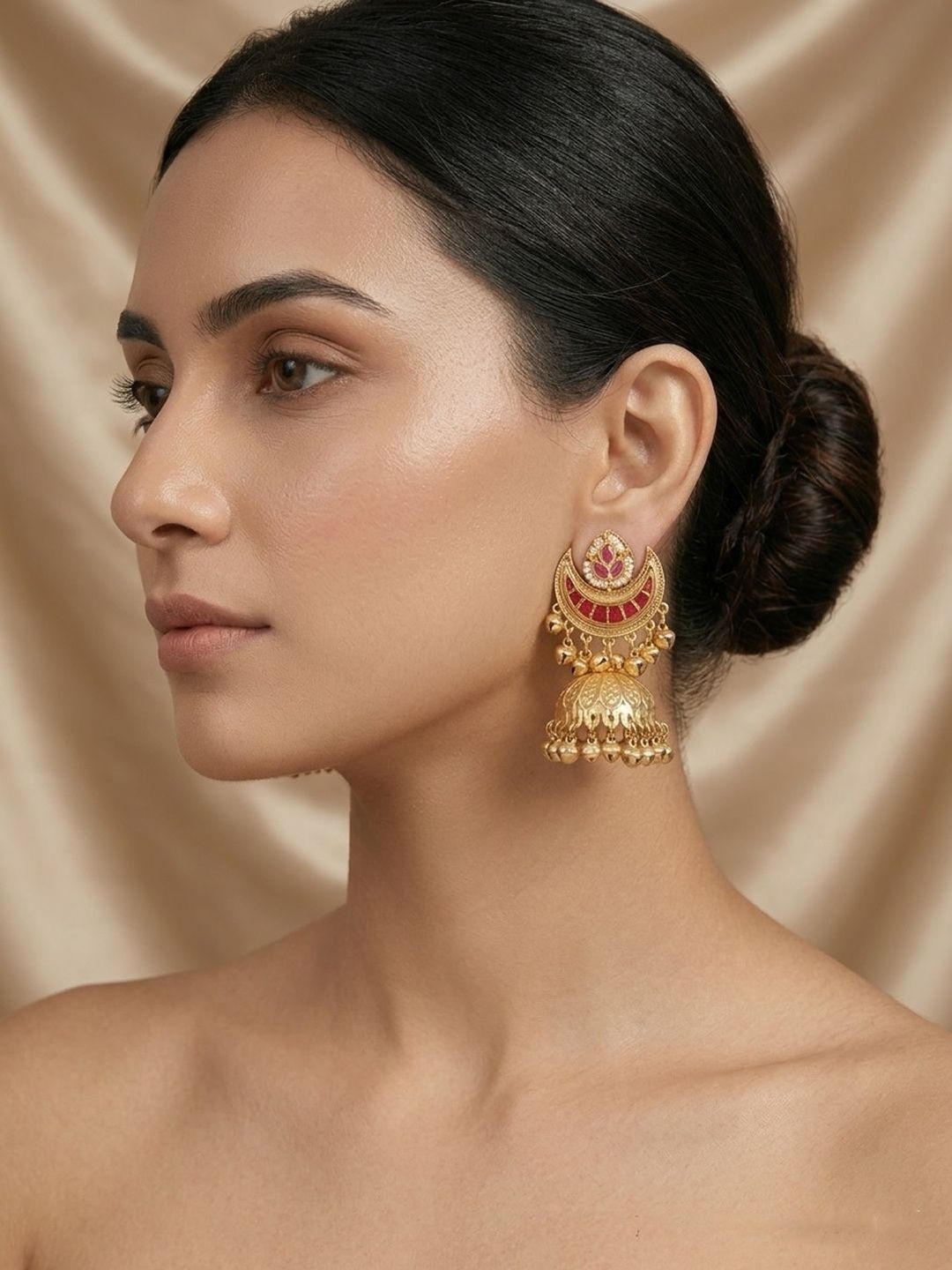 PANASH Contemporary Jhumkas Earrings