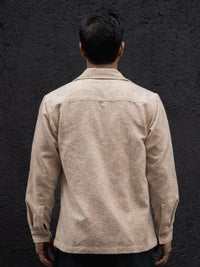 Powerlook Men Spread Collar Textured Cotton Casual Shirt