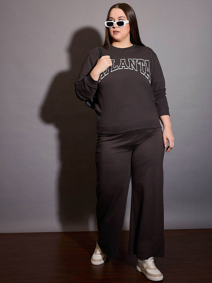 SASSAFRAS Curve Women Cotton Straight-Fit Track Pants