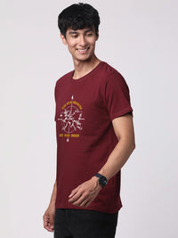 ADRO Lelaki Pek 3 Bercetak T-shirt