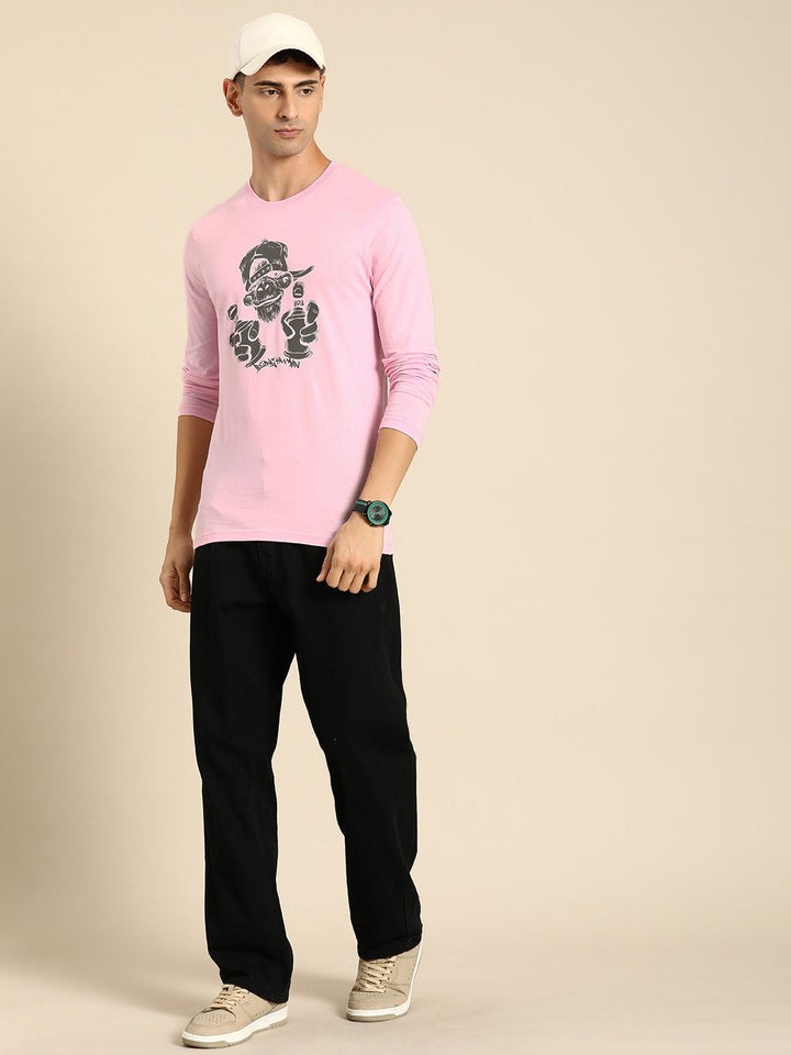 Being Human Men Graphic & Brand Logo Print Pure Cotton T-shirt