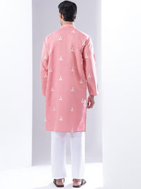 Anouk Men Zari Woven Design Regular Straight Knee Length Kurta