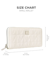 Lino Perros Women Quilted Zip Around Wallet