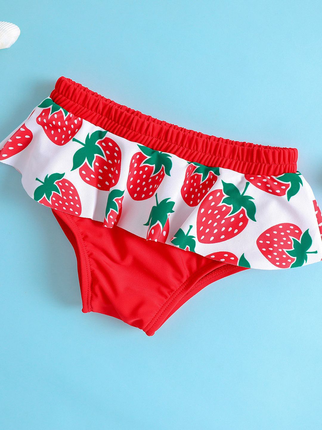 YK Girls Printed Sleeveless Swim Set