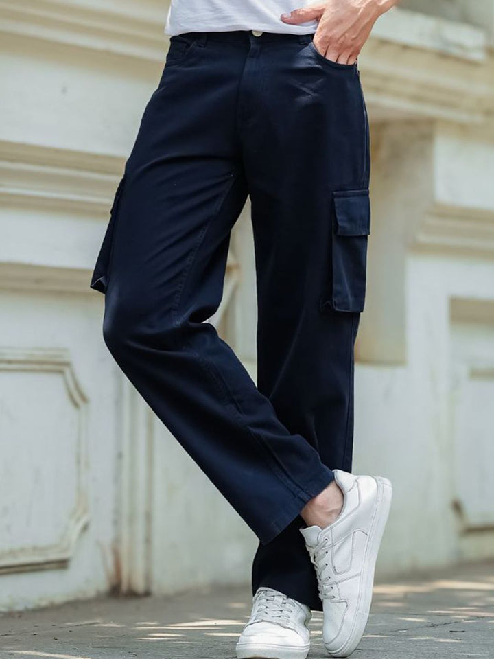 Eszett Men Easy Wash Cargos Trousers